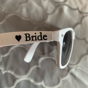 Bride White Sunglasses for women. Bachelorette. Wedding.